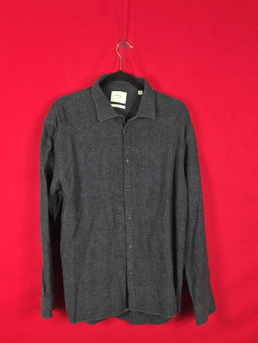 BILLY REID Walker Shirt Button Down Charcoal Men's Size XL - Picture 2 of 7